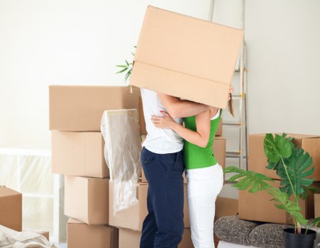 Organised packing materials ready for a South London move
