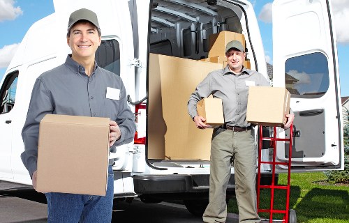 Careful loading of furniture and boxes for removals