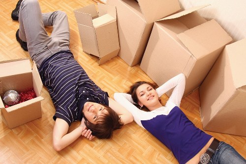 Household furniture being carefully moved from a Brixton flat